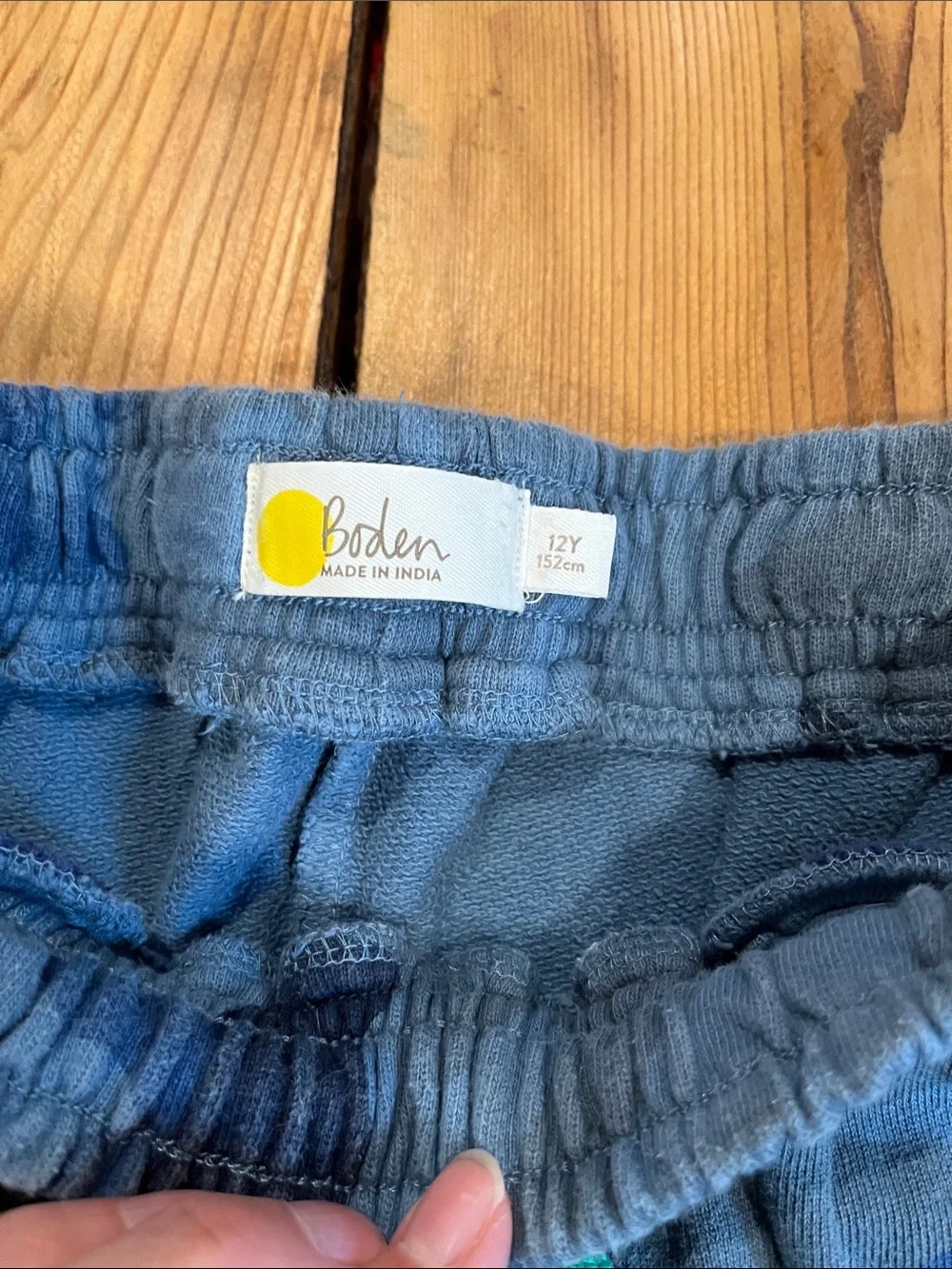 MINI BODEN 12 Blue Camouflage Jogger Pants Drawstring